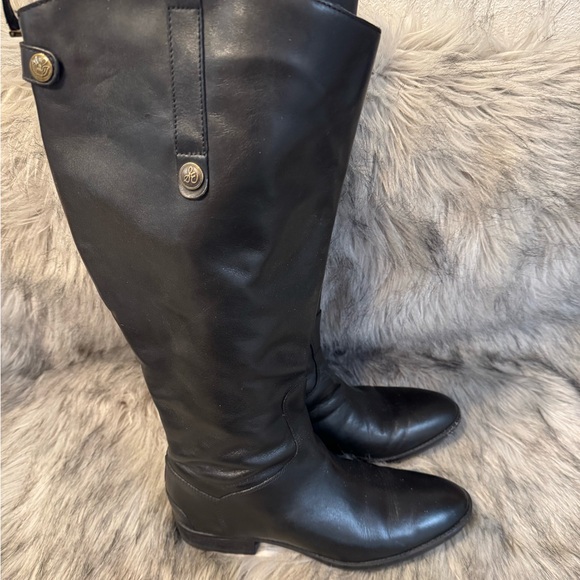 Sam Edelman Shoes - Sam Edelman Black Leather Boots Size 10W-WC